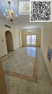 Three-bedroom apartment with a living room, three bathrooms, balcony, and built-in wardrobes. Very s