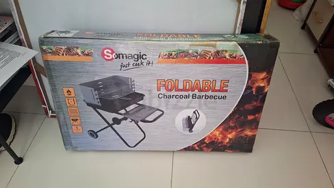 Foldable Somagic Charcoal Barbecue Grill (New in Box)