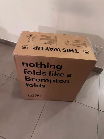 Brompton folding bicycle box