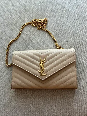 Authentic Saint Laurent Monogram Envelope Wallet