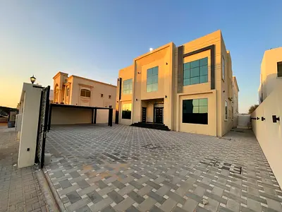 🏡✨ Modern villa for rent in Al Helio 1, Ajman – Excellent location ✨🏡 Consisting of 5 master bedrooms, 2 living rooms, and a guest majlis