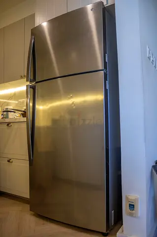LG Stainless Steel Top-Freezer Refrigerator - Good Working Condition