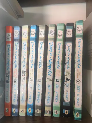 Diary of a Wimpy Kid series (9 paperback books) by Jeff Kinney