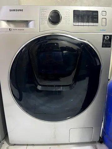 Samsung Front Load Washing Machine (Silver) - Good Working Condition