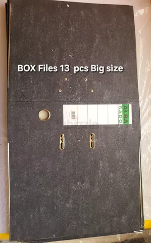 BOX File NEW  Large Alba Rado with steel Arch clips 13pc