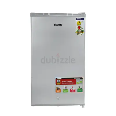 Geepas Single Door Refrigerator - Compact Silver, Good Condition