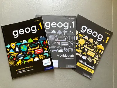Geog 1 complete set: Oxford, Y7 UK curriculum