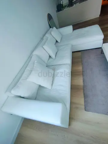 Luxury white Marina home lshape sofa