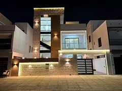 Villa for sale in Al Bahia, Ajman. 6 master bedrooms, large majlis, large living room and kitchen.