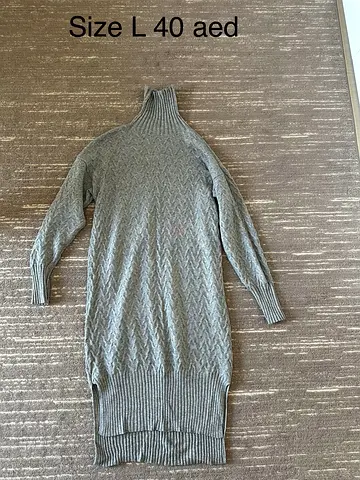 Knit dress grey size L