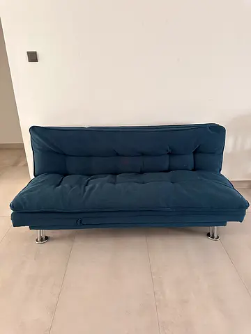 blue sofa bed