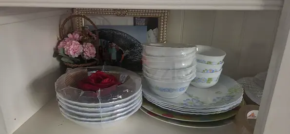Floral Ceramic Dinnerware Set and Bowls