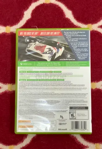 Need For Speed Rivals Xbox 360 (Back Case Shown) - Original Disc Included