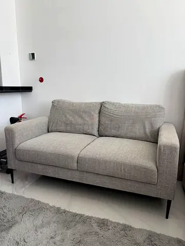 Light Grey 2-Seater Sofa - Good Condition