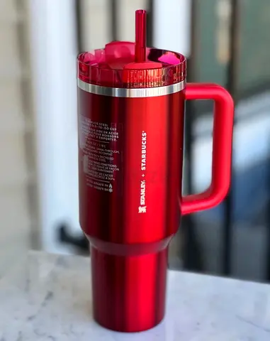 Red Stanley x Starbucks Insulated Travel Tumbler with Straw - 40oz