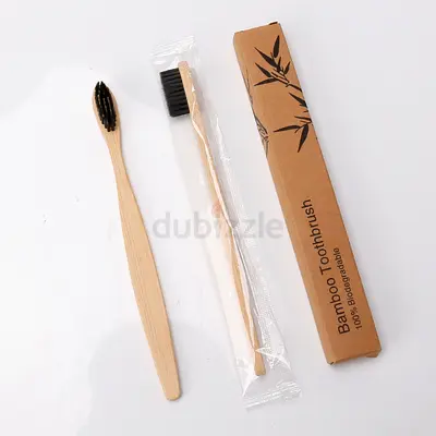 Biodegradable Wooden Handle Toothbrushes - 100 pcs - Stock Clearance Sale