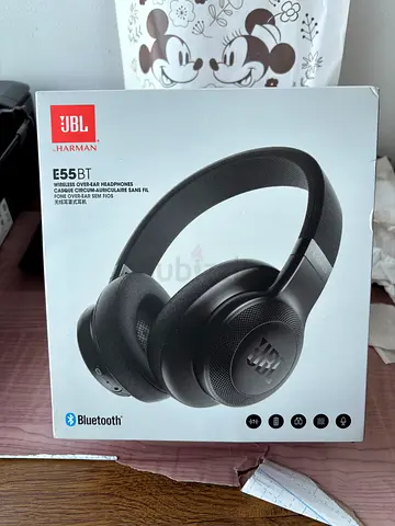 JBL E55BT Wireless Over-Ear Bluetooth Headphones - Black (Boxed)