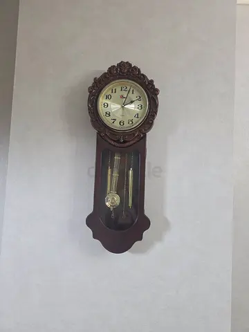 Vintage Wooden Wall Pendulum Clock
