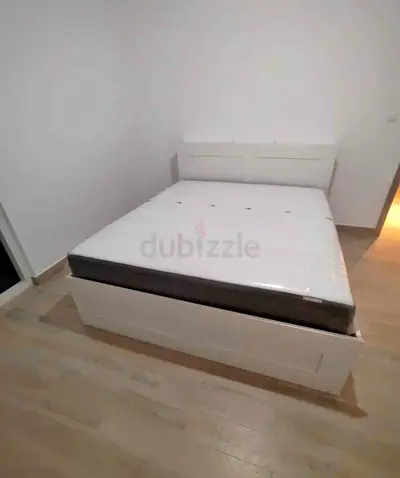 IKEA brimnes king size 180×200cm bed frame with headboard+ 4 big storage drawers with IKEA mattress