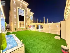 Luxury villa for sale with a large built-up area, opposite the mosque and close to schools and servi