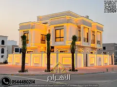 With a down payment of less than 10% | Own a luxurious 5000 sq ft villa in Al Helio 2, Ajman | 6 mas