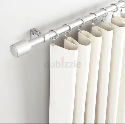Single curtain rod