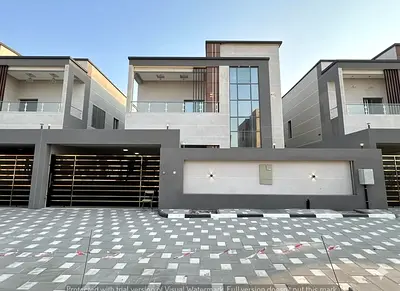 Luxury villa with a modern design for rent in Al-Haliou 2 – Ultra-luxurious finishing | 4 master bedrooms + a majlis and a large family room
