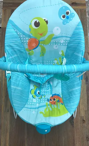 Lightweight Baby Bouncer Seat with Ocean Print
