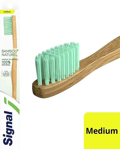 Natural Bamboo – Medium is an ultra soft bristle toothbrush