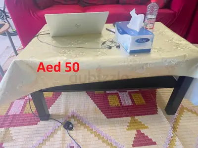 Modern Black Coffee Table with Lower Shelf