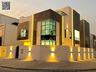 Villa behind a mosque | Own a luxury villa in Al Helio 2, Ajman | 6 master bedrooms and a roof terr