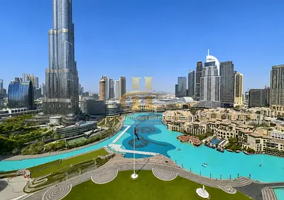 Beautiful Burj Khalifa and Fountain View Big size 3 bedroom + Maid Room Lowest Price in the Market