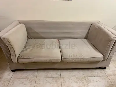 Beige 3-seater Sofa in Good Used Condition