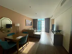 Furnished one-bedroom apartment for annual rent in Al Taawun | New furniture | 2 bathrooms | Built-