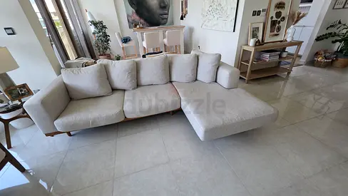 Perfect condition west elm Newport lshape sofa feather filled