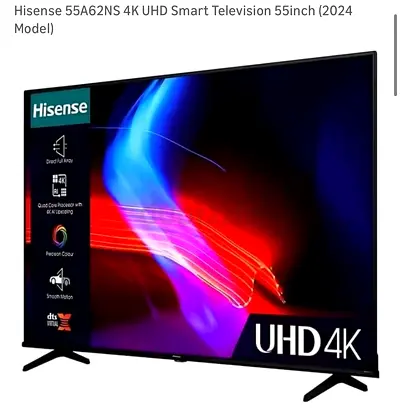 Hisense 55A62NS 55-inch 4K UHD Smart TV (2024) - Brand New