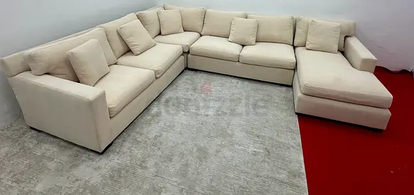 As good as new cratebarrel Ushape sofa