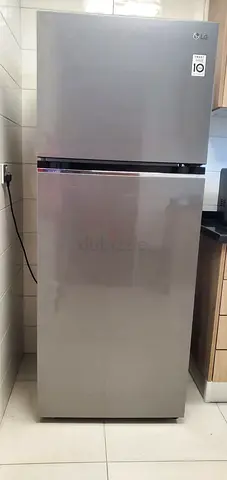 LG Silver Top-Freezer Refrigerator - Pristine Condition, 2-Door