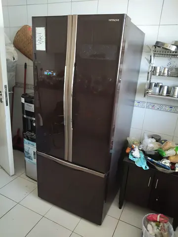 Hitachi french door refrigerator new model slightly used