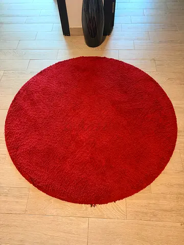 Round Red Ikea Rug - 130m Diameter