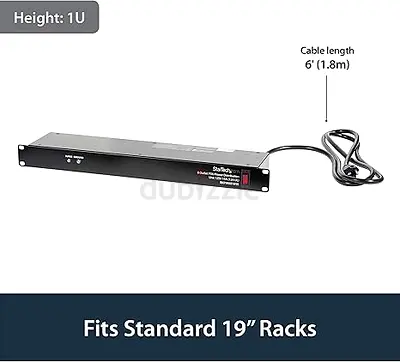 StarTech 1U Rack-Mount Power Distribution Unit. StarTech.com 8 Outlet Horizontal 1U R