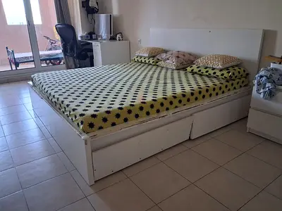 Take it for free - White double bed frame - good condition - please bring some who can dismantle it