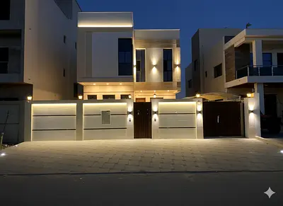For sale in Al Zahia area, Ajman: 4 master bedrooms, living room, majlis, maid's room