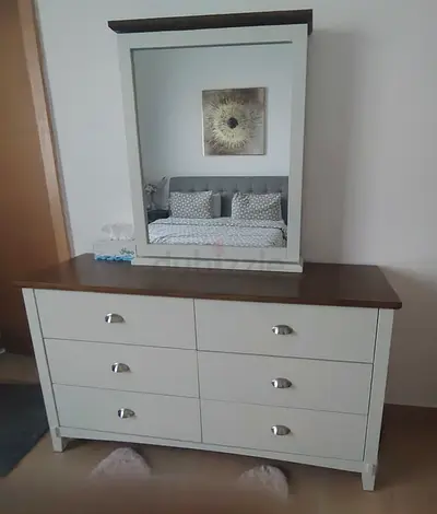 6 Drawer Dressing Table with sliding Mirror