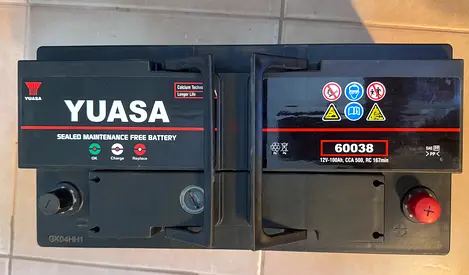 Car Battery 12 V 100 Amp Used only once