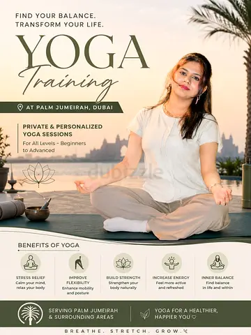Private yoga Trainer in palm jumeirah - Home sessions