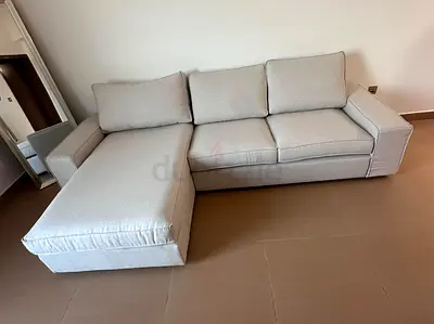 Beige colour ikea kivik L shape sofa