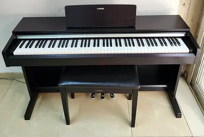 The Yamaha Arius YDP-142 is an 88-key digital piano designed for beginners to intermediate players,