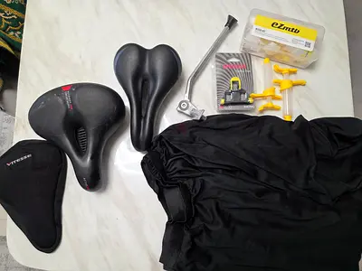 Bicycle saddle and cover