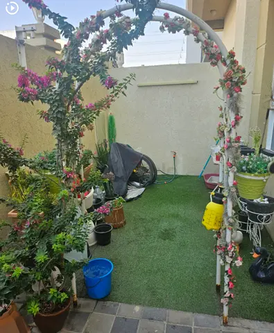 Small outdoor garden arch with artificial vines — ready for balcony or patio